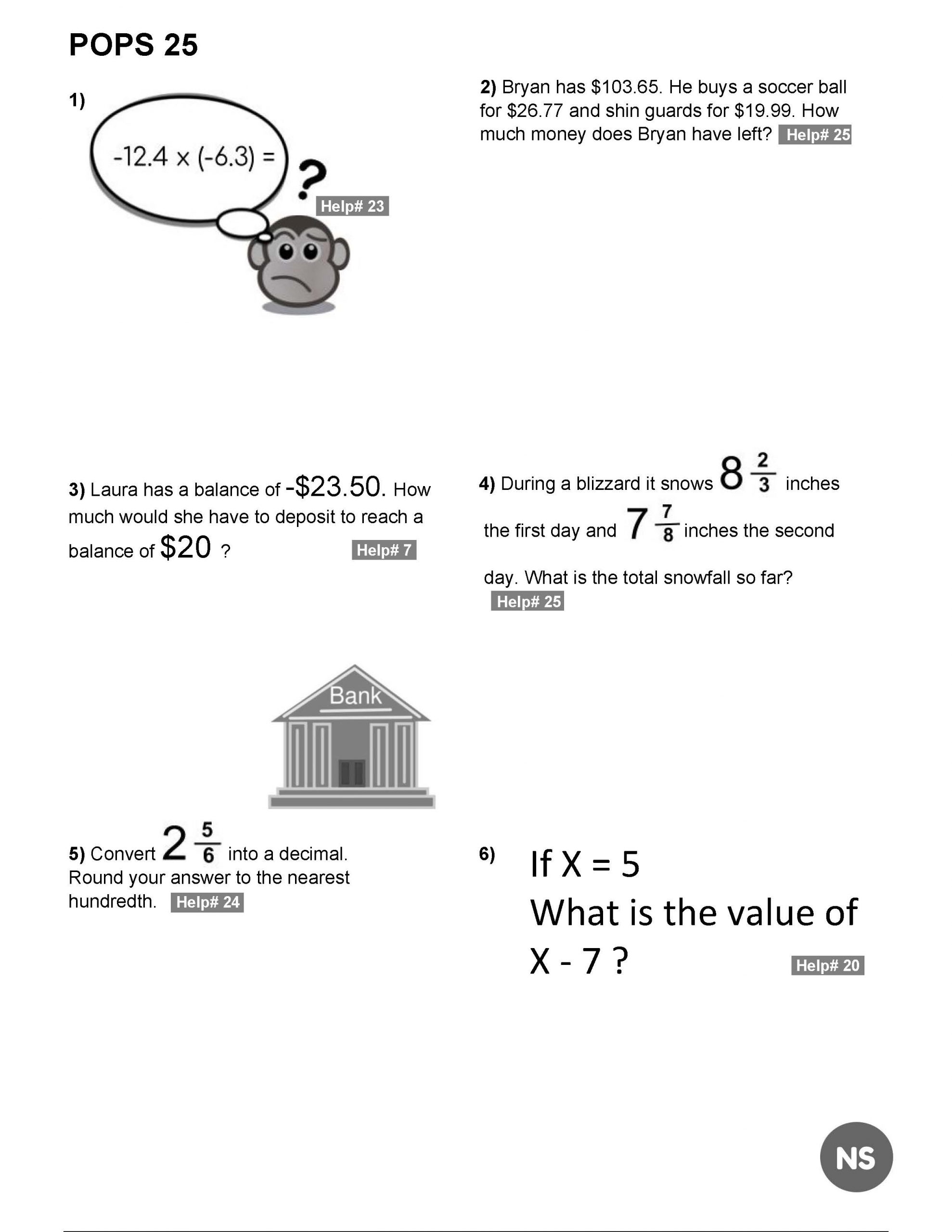 Grade 7 Workbook. Skill Level - Double Star (Average) - Image 2