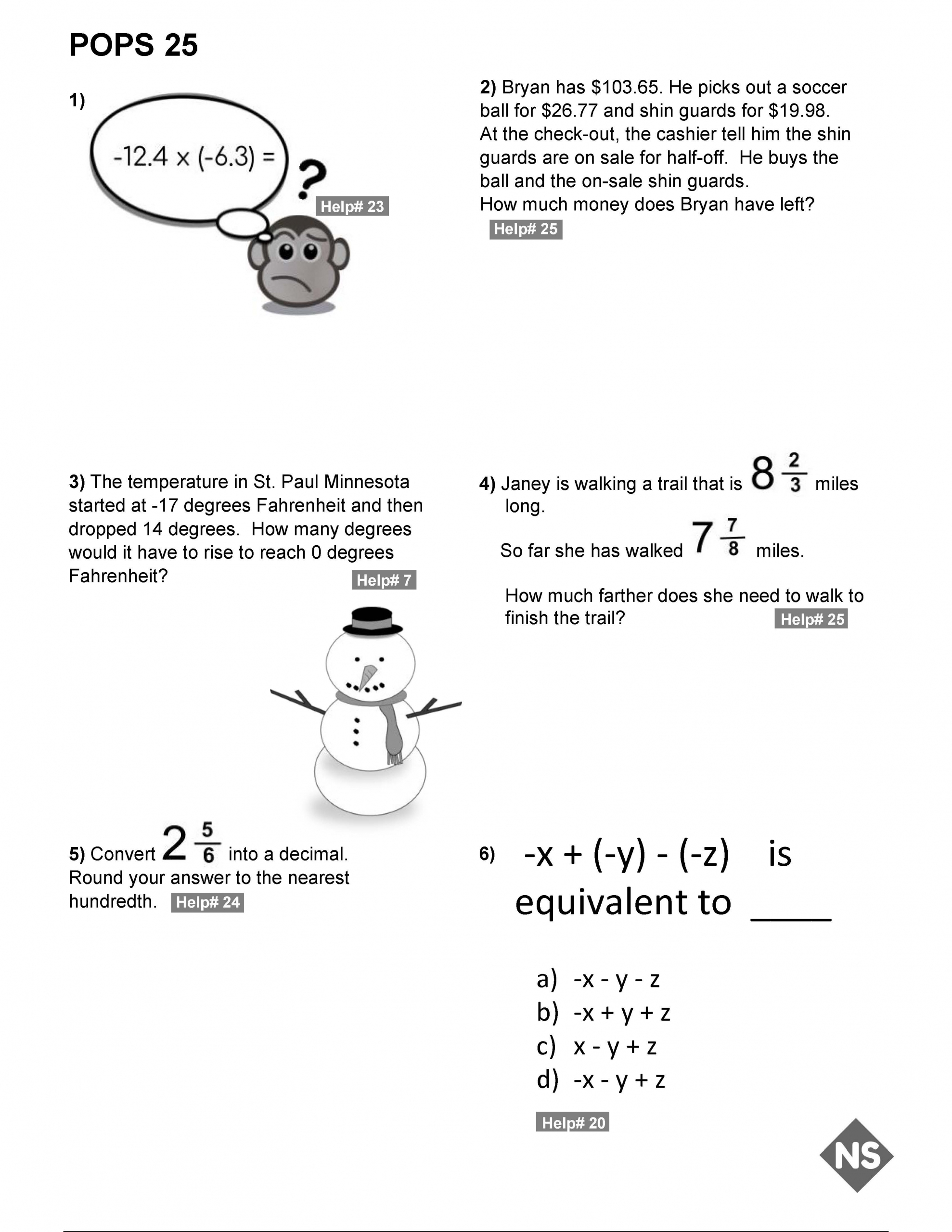 Grade 7 Workbook. Skill Level - Triple Star (Challenging) - Image 2